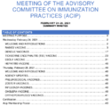 Meeting of the Advisory Committee on Immunization Practices ACIP February 2425 2021 summary minutes