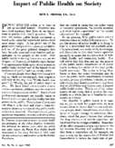 Impact of public health on society