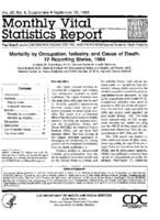 Mortality by Occupation Industry and Cause of Death 12 Reporting States 1984