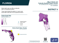 FL Congressional District 04 Stroke and Federally Qualified Health Centers Map 119th Congress