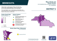 MN Congressional District 02 Stroke and Stroke Centers Map 119th Congress