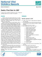 Deaths Final Data for 2007