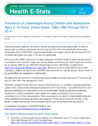 Prevalence of Underweight Among Children and Adolescents Aged 219 Years United States 19631965 Through 2013 2014