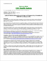 Updated Pediatric Antiviral Dosing Syringe and Compounding Information for 2009 H1N1 and Seasonal Flu 9_25_2009 September 25 2009 1351 EST 151 PM EST