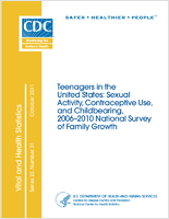 Teenagers in the United States sexual activity contraceptive use and childbearing 20062010 National Survey of Family Growth