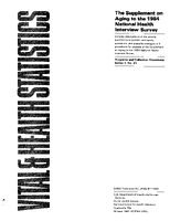 The Supplement on Aging to the 1984 National Health Interview Survey