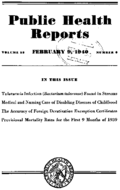Public Health Reports  v 55 no 6  cover
