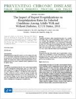 The Impact of Repeat Hospitalizations on Hospitalization Rates for Selected Conditions Among Adults With and Without Diabetes 12 US States 2011