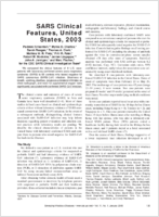 SARS Clinical Features United States 2003
