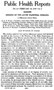 Public Health Reports  v 54 no 8 FEBRUARY 24 1939
