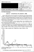 MMWR Morbidity and Mortality Weekly Report July 23 1982  Vol 31  No 28