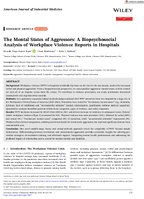 The Mental States of Aggressors A Biopsychosocial Analysis of Workplace Violence Reports in Hospitals