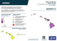HI Congressional District 02 Stroke and Stroke Centers Map 119th Congress