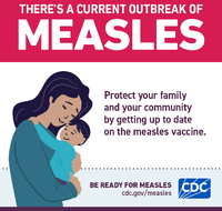 Theres a Current Outbreak of Measles social media graphic