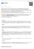 Respiratory Virus Data Channel Weekly Snapshot