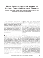 Blood Transfusion and Spread of Variant CreutzfeldtJakob Disease