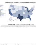 Confirmed COVID19 cases and deaths in US correctional and detention facilities by state Sep 18 2020