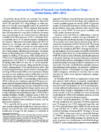 Interruptions in Supplies of SecondLine Antituberculosis Drugs  United States 20052012