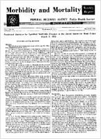 Morbidity and Mortality Weekly Report Vol 1 No 10 March 14 1952