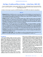 Vital Signs Disability and Physical Activity  United States 20092012