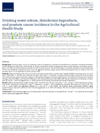 Drinking Water Nitrate Disinfection Byproducts and Prostate Cancer Incidence in the Agricultural Health Study