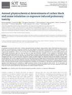 Aerosol Physicochemical Determinants of Carbon Black and Ozone Inhalation CoExposure Induced Pulmonary Toxicity