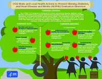 1422 State and Local Health Actions to Prevent Obesity Diabetes and Heart Disease and Stroke SLPHA Evaluation Overview Infographic