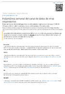 Instantnea semanal del canal de datos de virus respiratorios