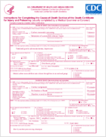 Instructions for completing the causeofdeath section of the death certificate for injury and poisoning usually completed by a medical examiner or coroner