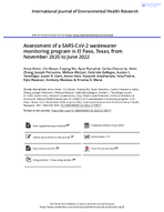 Assessment of a SARSCoV2 Wastewater Monitoring Program in El Paso Texas from November 2020 to June 2022