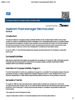 Assistant Pool Manager Electrocuted FACE 8835