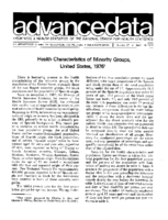 Health Characteristics of Minority Groups United States 1976