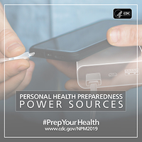 Prepare Your Health Personal Health Preparedness Power Sources