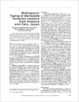 Multispacer Typing of Bartonella henselae Isolates from Humans and Cats Japan