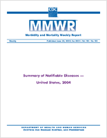 Summary of Notifiable Diseases  United States 2004