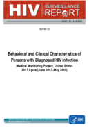 Behavioral and Clinical Characteristics of Persons with Diagnosed HIV InfectionMedical Monitoring Project United States 2017 Cycle June 2017May 2018