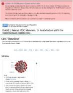 CDC timeline 2020s