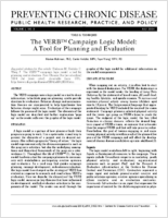 The VERB Campaign Logic Model A Tool for Planning and Evaluation
