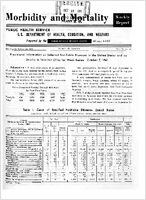 Morbidity and Mortality Weekly Report Vol 10 No 40 for Release October 13 1961