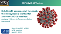 RiskBenefit assessment of thrombotic thrombocytopenic events after Janssen COVID19 vaccines  Applying evidence to recommendation framework