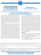MMWR Morbidity and Mortality Weekly Report Dispatch  Vol 54 December 16 2005