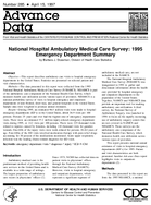 National Hospital Ambulatory Medical Care Survey 1995 Emergency Department Summary