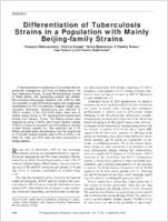 Differentiation of Tuberculosis Strains in a Population with Mainly Beijingfamily Strains