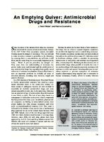 An Emptying Quiver Antimicrobial Drugs and Resistance