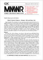 Morbidity and Mortality Weekly Report MMWR February 26 1993  Vol 42  No 7