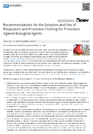 Recommendations for the Selection and Use of Respirators and Protective Clothing for Protection Against Biological Agents