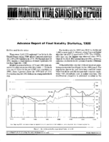 Advance Report of Final Natality Statistics 1980