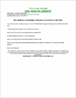 New Anthrax and Smallpox Resources Available on the Web Monday December 10 2001 1830 EST 630 PM EST
