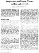 Respiratory and enteric viruses in man and animals