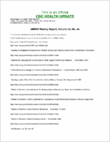 MMWR Weekly Report Volume 50 No 44 Friday November 09 2001 1709 EST 509 PM EST